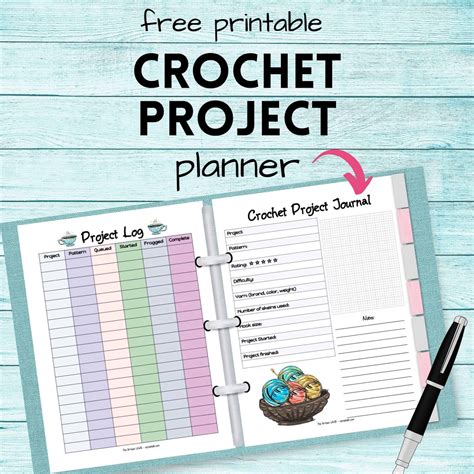 Free Printable Crochet Project Planner